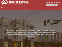 Tablet Screenshot of missionhousing.org